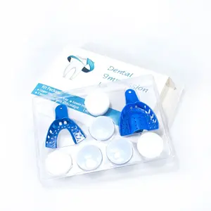 510 k qualifiziert dental silikon klympler langsames set dental zahndruck puddy schalen set mit tablett