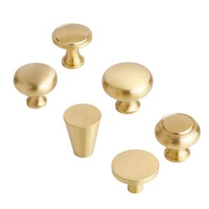 Minimalistische Moderne Luxus-Messingknöpfe Runde Schubladenknöpfe für Hochwertige Küchenschränke und Kleiderschranktüren - Product Image 3