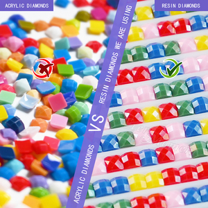 Mai in un momento dipinto con diamanti in mosaico autunnale con trapani in resina quadrate e ricami da disegno regalo decorazione soggiorno S2F2618 - Product Image 3