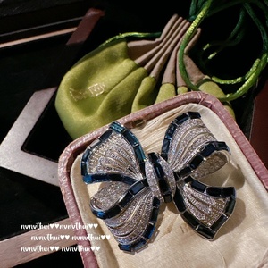 Spilla Vintage in oro 18K placcato oro crema rosa Iris viola zircone fiore rame anniversario moda set <span class=keywords><strong>di</strong></span> <span class=keywords><strong>gioielli</strong></span> <span class=keywords><strong>combinazione</strong></span> - Product Image 6