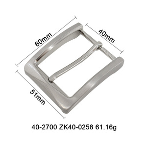 Boucle de ceinture durable en alliage de zinc avec une taille extérieure adaptée aux sangles en cuir standard de 40 mm. - Product Image 2