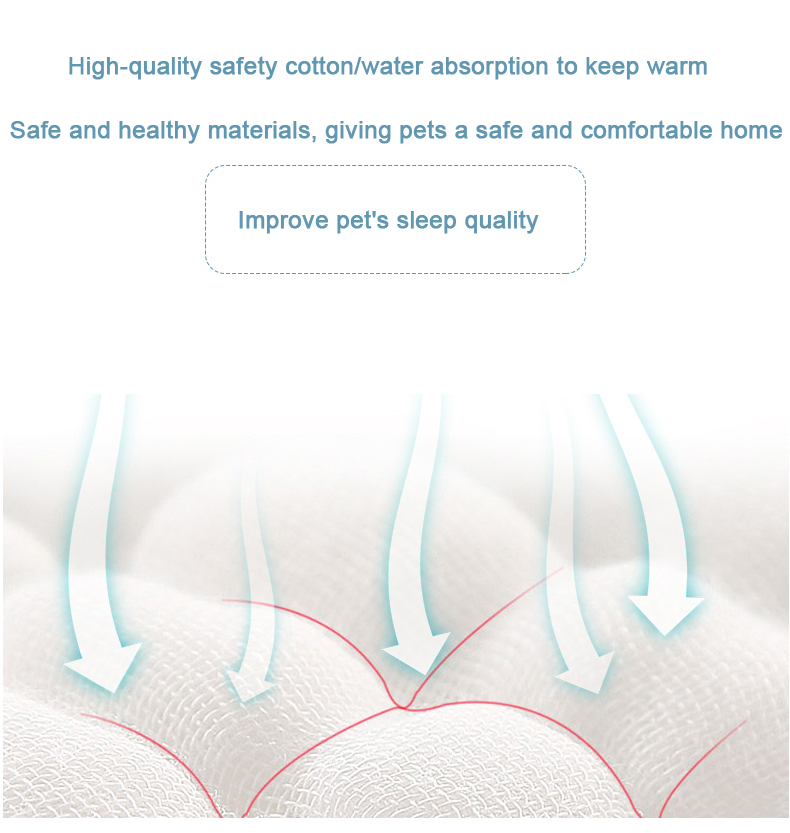 Wholesale Customize Soft Comfortable Breathable Dog Sofa Bed Dog Nest Large Accessories Rectangle Pet Bed For Dog Cat
