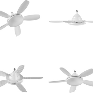 Ventilador de Techo Moderno de 32 Pulgadas con Luz LED de 2500 Lúmenes, Motor AC, Control Remoto y LED Regulable para Dormitorio u Hotel - Product Image 2