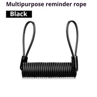 Câble de rappel de verrouillage de disque, en PVC imperméable, 150 cm de long, pour vélo électrique, antivol, sécurisé et rétractable