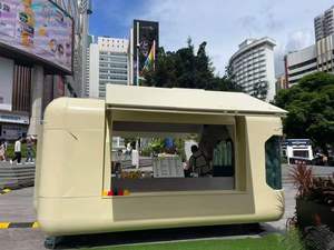 Camion de restauration mobile de haute qualité en fibre de verre et aluminium, remorque alimentaire personnalisée résistante à la rouille <span class=keywords><strong>pour</strong></span> la vente de glaces, pizzas et barbecues - Product Image 6