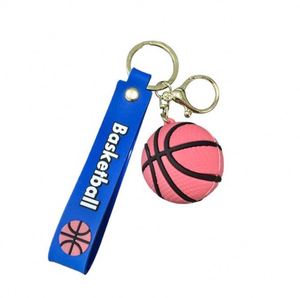 Cartoon <b>Ball</b> Keychain PVC Backpack Pendant with Alloy Metal for Volleyball Tennis Rugby Football Basketball Keyrings - Product Image 4