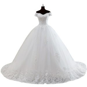 Elegant Off Shoulder Wedding Dress <b>White</b> <b>Lace</b> Sweetheart Neckline Natural Waistline Vintage Style Bridal Gown - Product Image 5