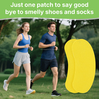 Patch Désodorisant Antibactérien aux Extraits Végétaux pour Chaussures, Éliminateur d'Odeurs, Certifié ISO, 10g, Durée de Vie 3 Ans, Facile à Utiliser pour la Bouche, le Nez et le Corps