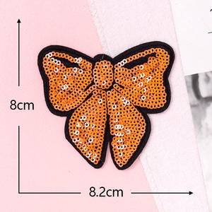 تطريزات يدوية قابلة للتخصيص على شكل فراشة مع ترتر وتطريزات دانتيل سوداء للخياطة على الملابس والقبعات والأقمشة والحروف البلاستيكية - Product Image 6