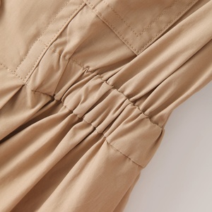 יצרן בגדי רחוב מותאם אישית צווארון דש כפול חזה פופלין כותנה רשמית צנועה שמלה רשמית נשים משרד אלגנטי 2024 - Product Image 6