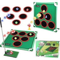 Ensemble d'entraînement de golf miniature amusant pour la famille, pour l'intérieur et l'extérieur, NAJA KY-GF-A005, avec des planches en EVA à velcro et des balles en plastique collantes