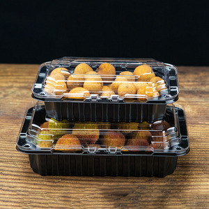 Caja de embalaje transparente desechable para frutas y verduras, caja de plástico <span class=keywords><strong>rectangular</strong></span> de un solo recipiente, contenedor grueso - Product Image 5
