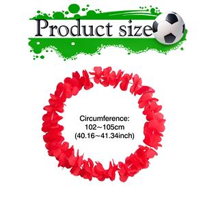 Venta caliente varios colores rojo poliéster Hawaii Leis para celebraciones de fanáticos y decoraciones navideñas - Product Image 2