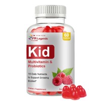 Gummies multivitaminées et probiotiques pour enfants, marque privée OEM ODM, soutien immunitaire et digestif quotidien, vitamines en gummies pour enfants