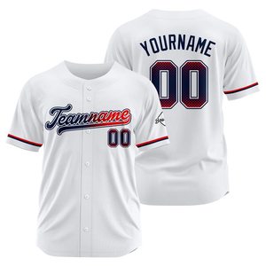 Camiseta de Béisbol Personalizada de Alta Calidad en Oferta, Color Sólido Estampado, Botones, Nombre y Número Cosidos, Unisex, 100% Poliéster - Product Image 5