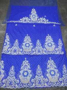 Wholesale Handmade Beads Multi-Color Somali <strong>George</strong> Lace <strong>Wrapper</strong> <strong>for</strong> Bridal Party Wear Dresses Customizable Size New Export - Product Image 6