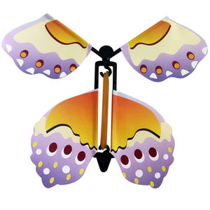Carte de papillon volant magique, Surprise, papillon dans le livre, bande de caoutchouc, alimenté, jouet volant de fée magique, cadeaux de nouvel an - Product Image 4