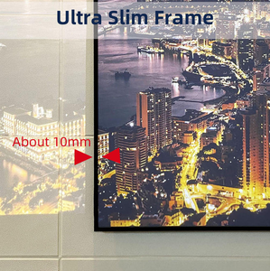 Écran de projection PET anti-lumière Fresnel souple 80-130 pouces 16:9, écran mural à cadre fixe, gain 1.2, 4K 8K Full 3D pour la maison - Product Image 5