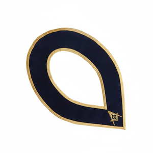 2025 azul oscuro terciopelo maestro Mason Lodge Collar oro trenza bordes bordado artesanía punto de cruz costura bajo MOQ OEM - Product Image 1