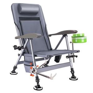 <b>Folding</b> multifunctional new fishing chair, portable thickened fishing chair, fishing <b>stool</b>, stainless steel wild fishing - Product Image 2