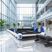 HWlEiC Machines de découpe laser à fibre CNC entièrement automatiques grand format pour tôles, ultra grand format, grande capacité