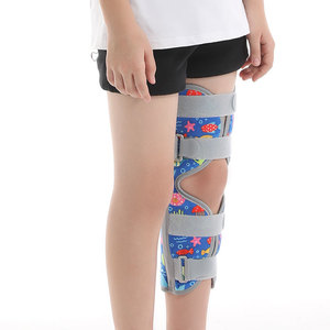 Rodilleras ajustables con logotipo personalizado para piernas, inmovilizador <span class=keywords><strong>de</strong></span> piernas, soporte estabilizador <span class=keywords><strong>de</strong></span> <span class=keywords><strong>rodilla</strong></span> con férula para niños - Product Image 2