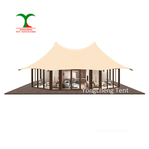 <span class=keywords><strong>Hotel</strong></span> de lujo al aire libre Living Resort Custom Homes Wood Canvas Lodge Glamping Hut con baño <span class=keywords><strong>Safari</strong></span> Lodge Carpas - Product Image 6