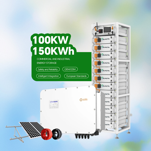 Custom Complete Set Commercial Solar Power System 30KW 50KW100KW 200KW 300KW 500KW With 750W HJT Solar Panels HV Battery