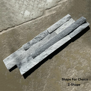 Văn hóa tự nhiên đá Veneer <span class=keywords><strong>Sparkle</strong></span> Ice <span class=keywords><strong>grey</strong></span> linh hoạt tường Bảng điều khiển trang trí đá cẩm thạch thạch anh 3D chia mặt tường Ốp gạch - Product Image 3