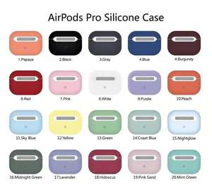 Funda de protección completa para Airpods Pro, funda de silicona para auriculares Airpods 3, caja de carga para Airpods Pro con caja de Color - Product Image 5