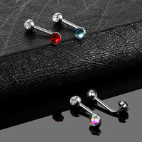 Lingchee Titane Vertical Capuche Piercings Fleur Sexy Vagin Génital Piercing VCH Piercings Bijoux