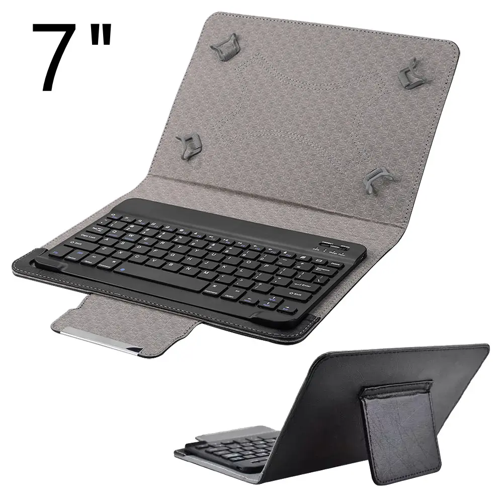 2021 Micro USB Trending Portable 7" wireless Mini keyboard Leather case For Tablet Stand Pc Android Gaming keyboard cover
