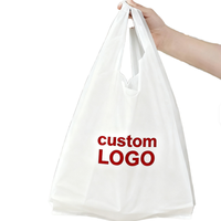 Sacs en plastique jetables en PE de haute qualité avec logos imprimés personnalisables, sacs à fermeture pour gâteaux et emballages cadeaux
