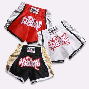 Hot Sale Fighting Thailand Nogi Training Bjj Boxer Mma Custom Muay Thai Unisex Retro Womens Orange Boxing Shorts