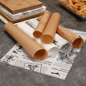 Papel de Hornear de 33*22cm con Logotipo de Marca, Papel de Envolver Alimentos Antigrasa Impreso Personalizado para Empacar Alimentos, Pan y Productos de Panadería, 200 Unidades - Product Image 2