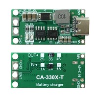 Cargador de Baterías de Litio LiPo y Li-Ion Multicelda 2S 3S 4S Tipo-C a 8.4V 12.6V 16.8V con Función Step-Up Boost para Baterías de Litio 14.8V 11.1V 7.4V 18650