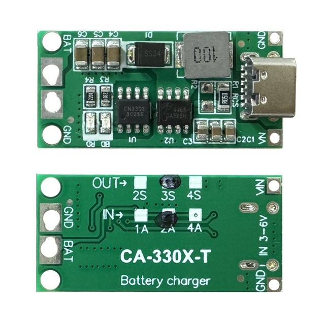 Multi-Cell 2S 3S 4S Type-C to 8.4V 12.6V 16.8V Step-Up Boost LiPo Polymer Li-Ion Charger 7.4V 11.1V 14.8V 18650 Lithium Battery
