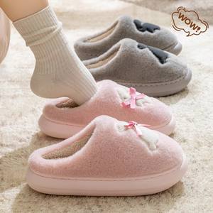 شباشب قطنية نسائية موديل 2026 الجديد للشتاء، للاستخدام المنزلي الداخلي، بتصميم أرنب لطيف، دافئة ومقاومة للانزلاق - Product Image 6