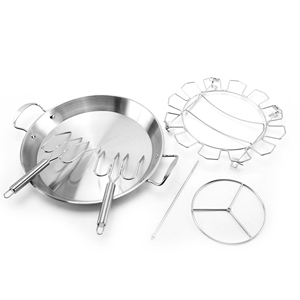 Roestvrijstalen Opvouwbare Bbq-Tool Gegrilde Kippenplaat En Drumstick Barbecuegrill Voor Buiten Kamperen - Product Image 5