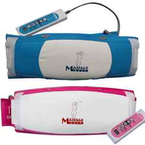 नया डिजाइन रिचार्जेबल एंटी-सेल्युलाईट पेट बेल्ट खेल कमर बेल्ट के साथ नीले गुलाबी रंग के साथ पेट की चर्बी जलाने वाली मालिश - Product Image 1