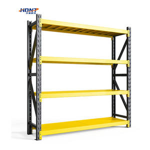 Estantería de acero de servicio medio de rendimiento fiable, estante industrial sin pernos para almacenamiento en almacén de garaje, estantes de estanterías fáciles de apilar - Product Image 2