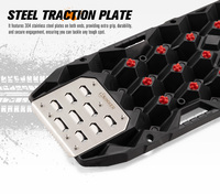 BUNKER INDUST Planches de récupération robustes antidérapantes pour sable, boue, neige, tout-terrain 4x4