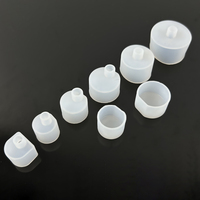 Connecteurs d'extrémité en silicone étanches pour bandes lumineuses LED néon, embouts de scellement carrés, ronds et droits pour bandes néon