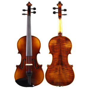 ไวโอลินไม้แท้ทำมือทั้งชิ้นจากโรงงานขายส่ง สำหรับผู้ใหญ่ ระดับสอบเกรดและการฝึกซ้อม เสียงดีเยี่ยม - Product Image 1