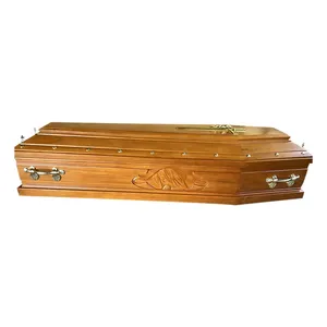 Итальянский Европейский стиль Paulownia отделка гроба похороны из массива дерева погребальный гроб и ящик для гроба
