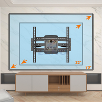 Support mural TV ZENO à mouvement complet pour OLED, LCD, LED, Home Cinéma, moniteur 32-70 pouces, réparation TV experte R540