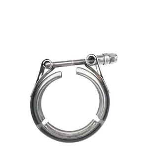 Jiawen 3.00 t304ss v band flange pipe clamp QUICK RELEASE KITS t304ss v-band  flange clamp quick release kits support oem customized