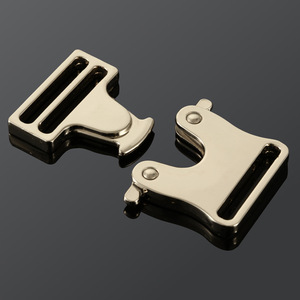 Boucle de verrouillage automatique en métal, diamètre intérieur de 25mm, argent noir, réglable pour sac à dos d'extérieur, ceinture, laisse pour chien, accessoires - Product Image 3