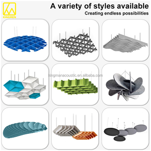 Kingman sợi polyester gạch Trần tấm âm thanh hấp thụ âm thanh văn phòng thương mại lưới - Product Image 5