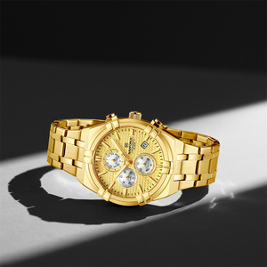 Reloj de Pulsera NAVIFORCE 8042 <span class=keywords><strong>GGG</strong></span> Dorado para Hombre, Reloj de Pulsera Impermeable de Lujo para Hombre, Reloj Dorado Pequeño de Tres Agujas - Product Image 4